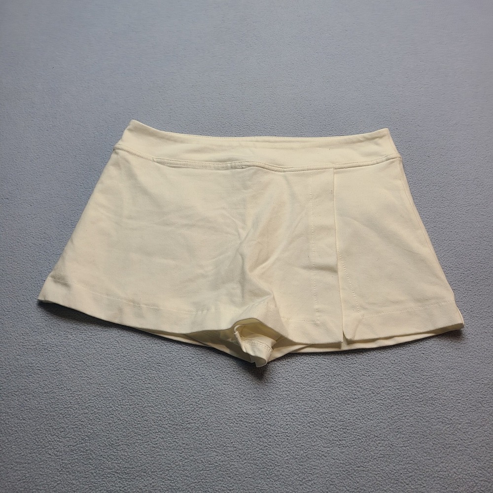 Forever 21 Skort Women Large Cream New Cotton Blend Active Tennis Mini Skirt